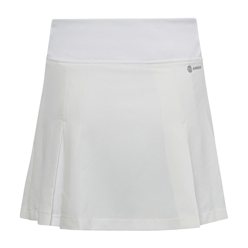 adidas Girls Club Pleated Skirt (White)