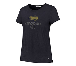 US Open Letter Crew Tee (W) Navy