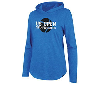 US Open Club Hooded L/S Pullover (W) Blue