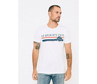 US Open Sol Angeles NYC Patriotic T (M) Wht