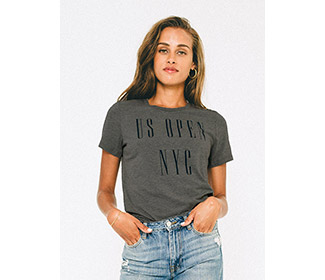 US Open Sol Angeles NYC Serif Tee (W) Grey