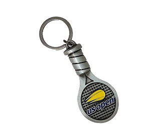 US Open Racquet Key Ring (Silver)