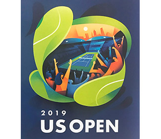 US Open 2019 Theme Art Poster