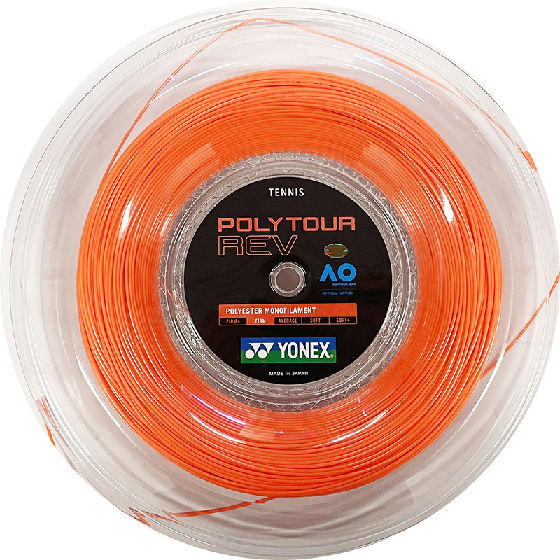 Yonex Polytour REV 125 16L Reel 656' (Orange)