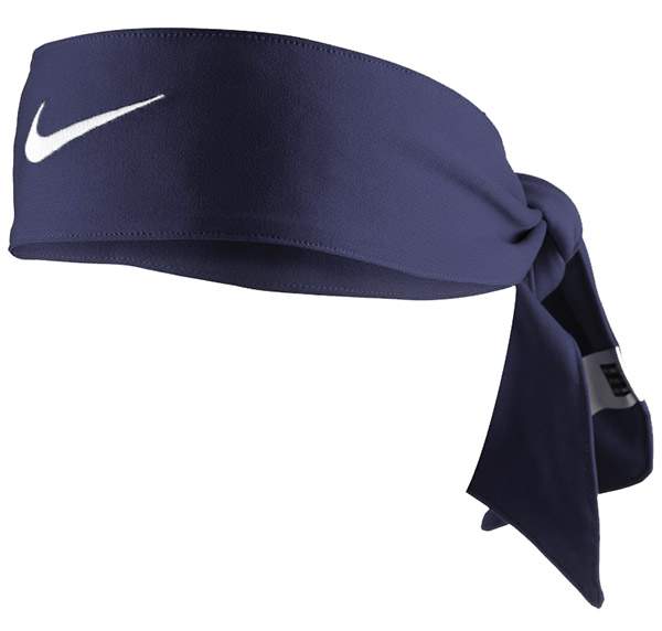 Nike Swoosh DRI-Fit Head Tie 2.0 (Navy/White)