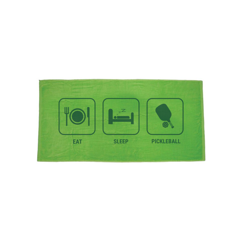 Eat Sleep Pickleball Towel (Green)