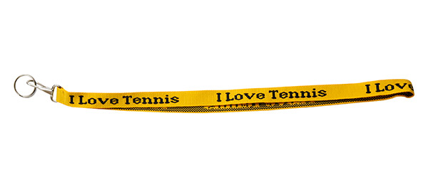 I Love Tennis Lanyard (Yellow)