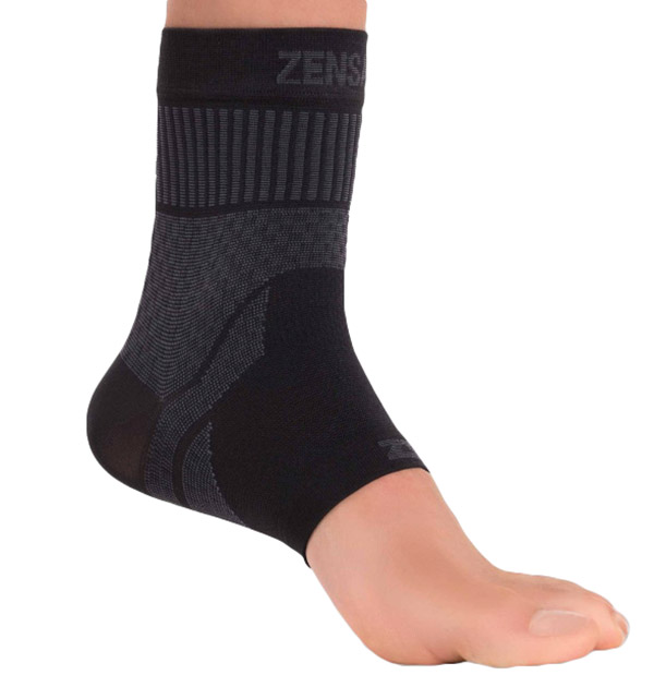 Zensah Compression Ankle Support (1x) Black