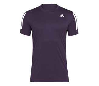 adidas Club 3 Stripes Tee (M) (Aurora Plum)
