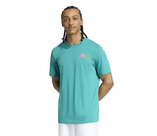 adidas Padel Graphic Tee (M) (Pure Teal)