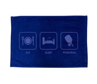 Eat Sleep Pickleball Towel (Royal)
